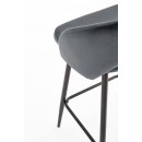 Стул барный HALMAR H96 серый/черный